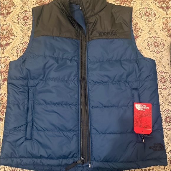 The North Face Men's Insulated Puffer Vest – Blue/Grey – Large